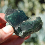 Raw Fluorite Crystal Specimen Blue Green Teal