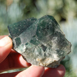 Raw Fluorite Crystal Specimen Blue Green Teal