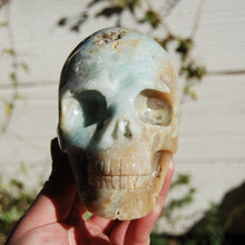 Load image into Gallery viewer, Chinese Amazonite Crystal Skull Hand Carved
