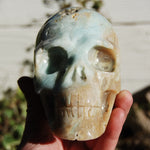 Chinese Amazonite Crystal Skull Hand Carved