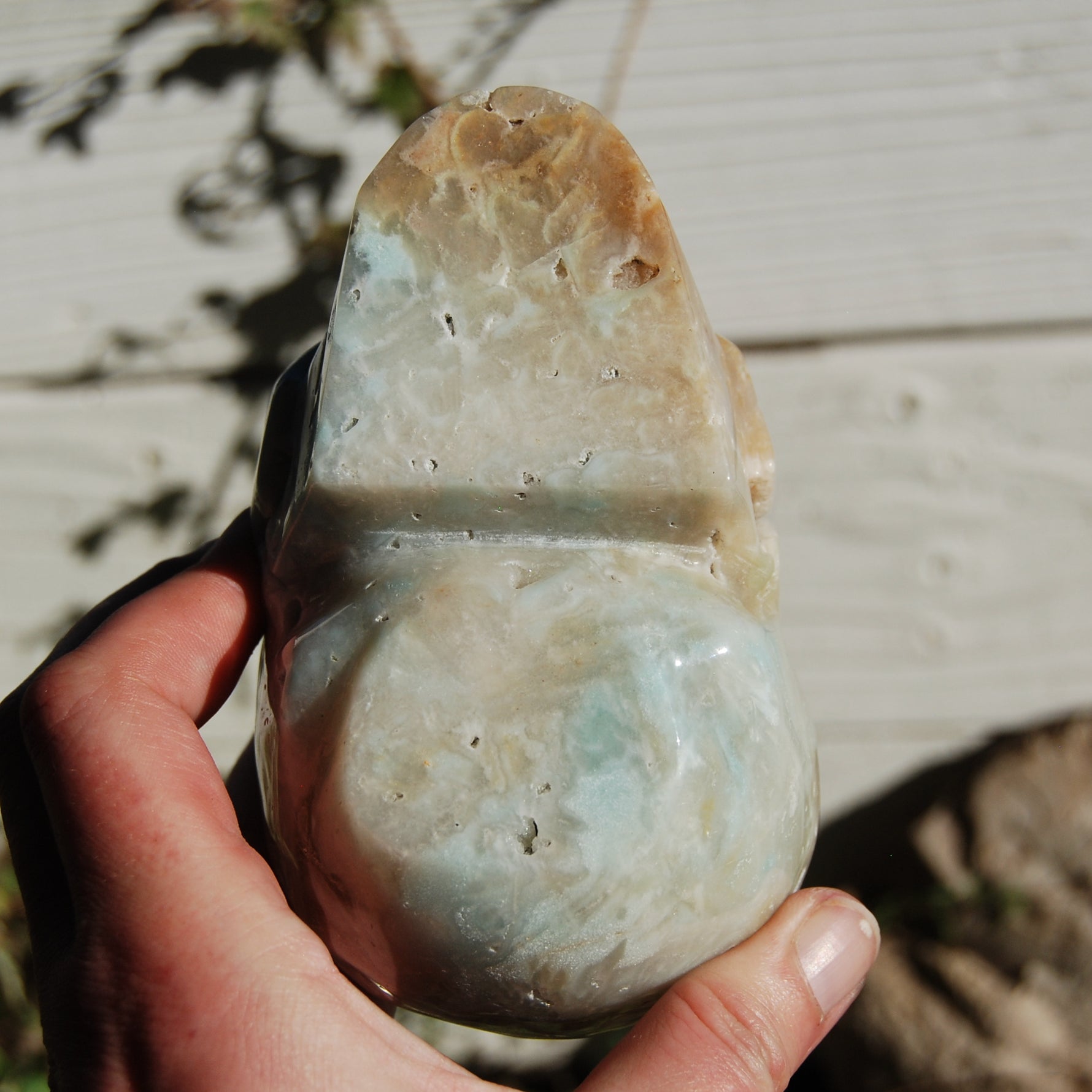 Chinese Amazonite Crystal Skull Hand Carved