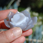 Agate Geode Lotus Flower Crystal