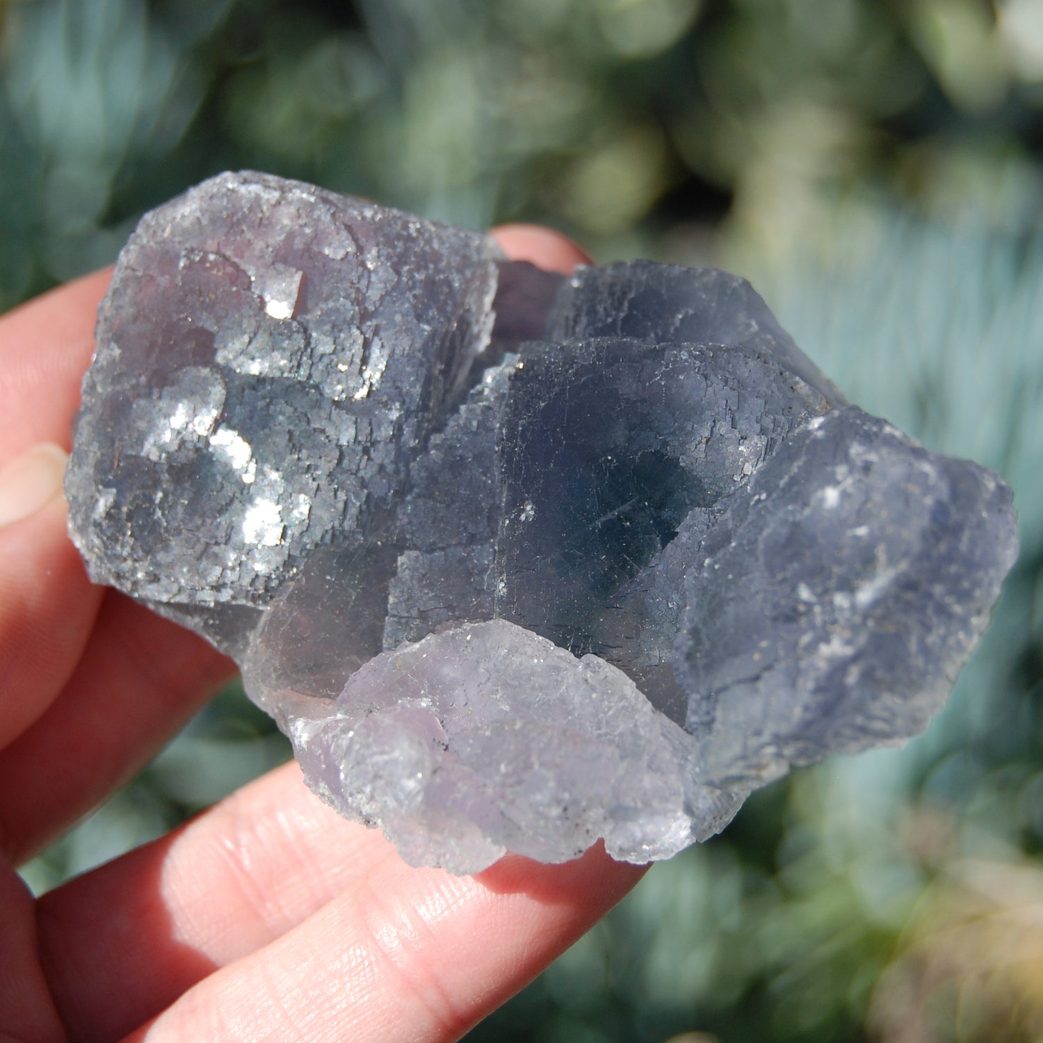 Raw Fluorite Crystal Specimen Blue Green Teal
