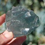 Raw Fluorite Crystal Specimen Blue Green Teal