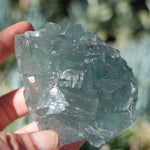 Raw Fluorite Crystal Specimen Blue Green Teal