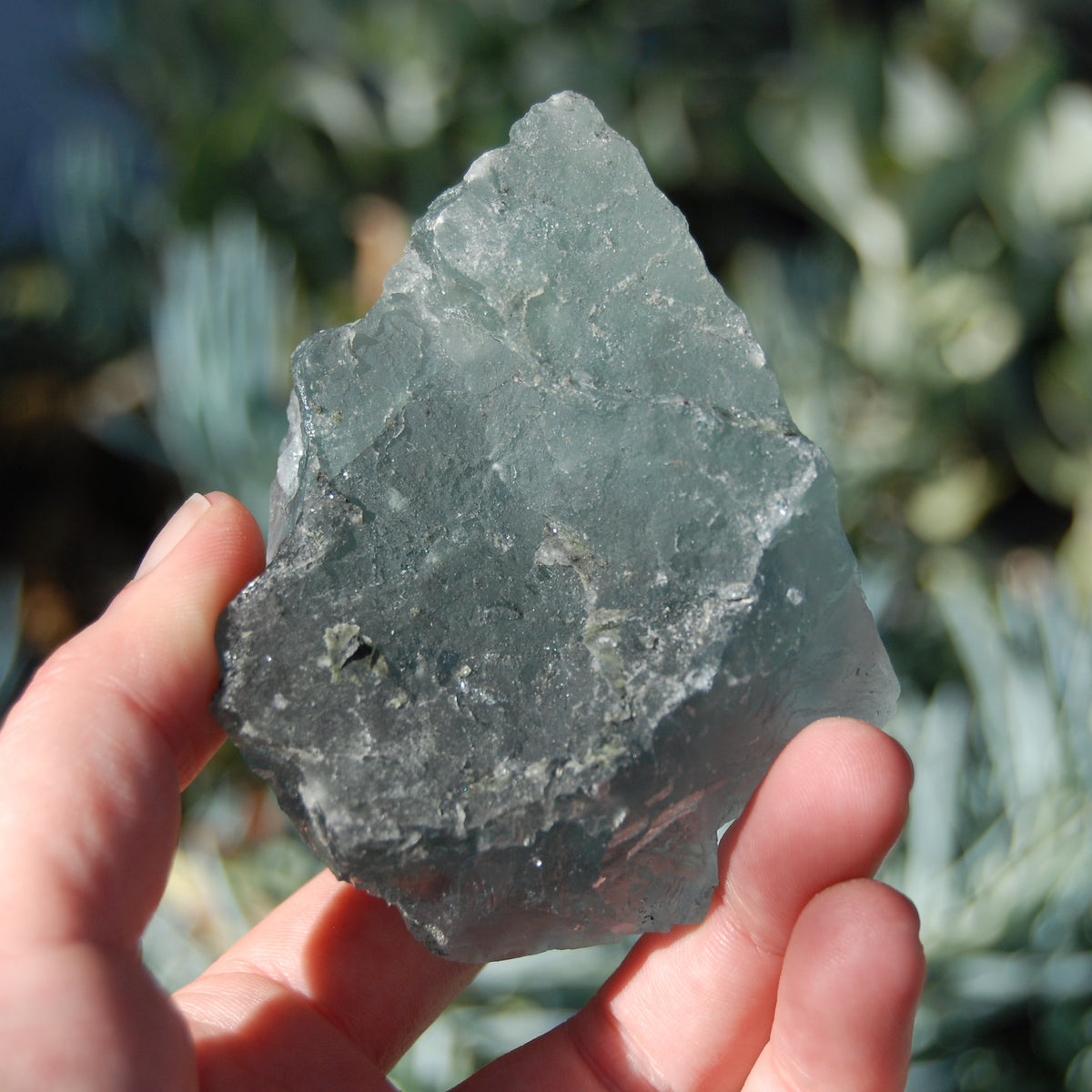Raw Fluorite Crystal Specimen Blue Green Teal