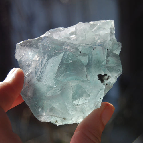 Raw Fluorite Crystal Specimen Blue Green Teal