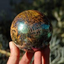Load image into Gallery viewer, Angel Aura Ocean Jasper Geode Crystal Sphere
