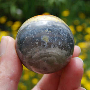 SALE was 46 | 1.5in 92g Bumblebee Jasper Crystal Sphere, Healing Crystals