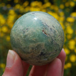 AAA Genuine Green Chrysoprase Crystal Sphere 184g 2"