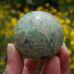 AAA Genuine Green Chrysoprase Crystal Sphere 184g 2"