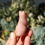 Pink "Opal" Soapstone Cat Crystal Carving