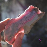 Rhodochrosite Crystal Gemstone Slab