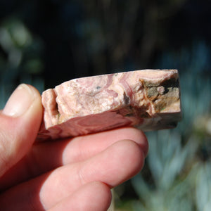 Rhodochrosite Crystal Gemstone Slab