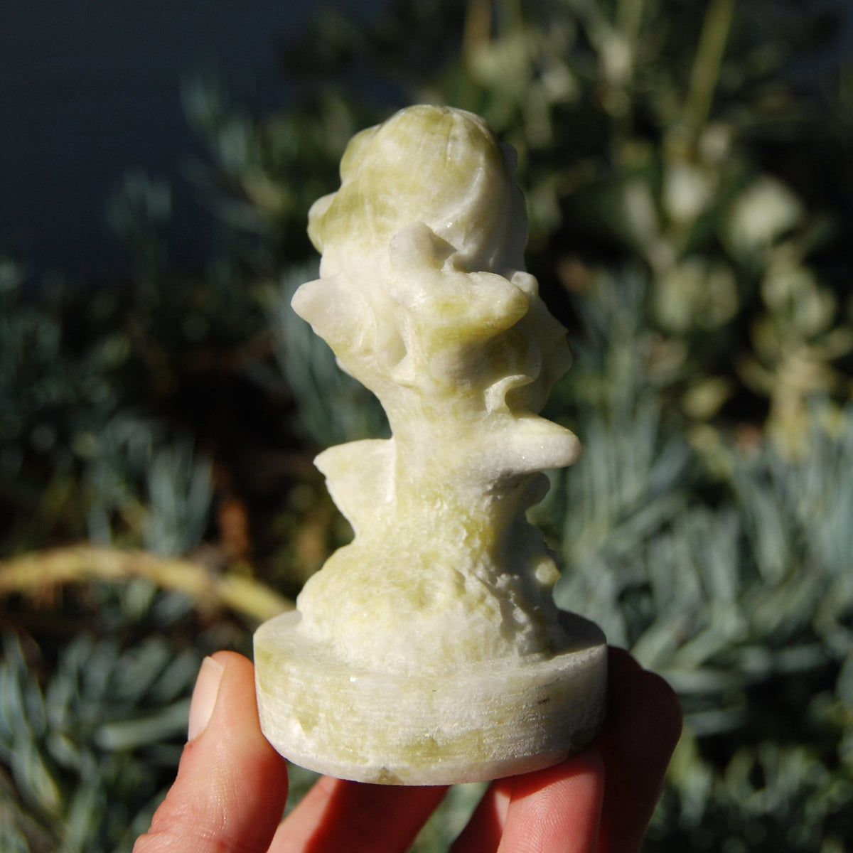 Lantian Jade Sleeping Mermaid Crystal Carving