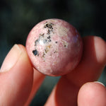 Rhodochrosite Crystal Gemstone Sphere