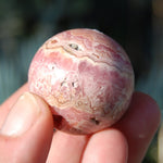 Rhodochrosite Crystal Gemstone Sphere