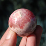 Rhodochrosite Crystal Gemstone Sphere