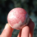 Rhodochrosite Crystal Gemstone Sphere