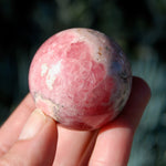 Rhodochrosite Crystal Gemstone Sphere