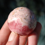 Rhodochrosite Crystal Gemstone Sphere