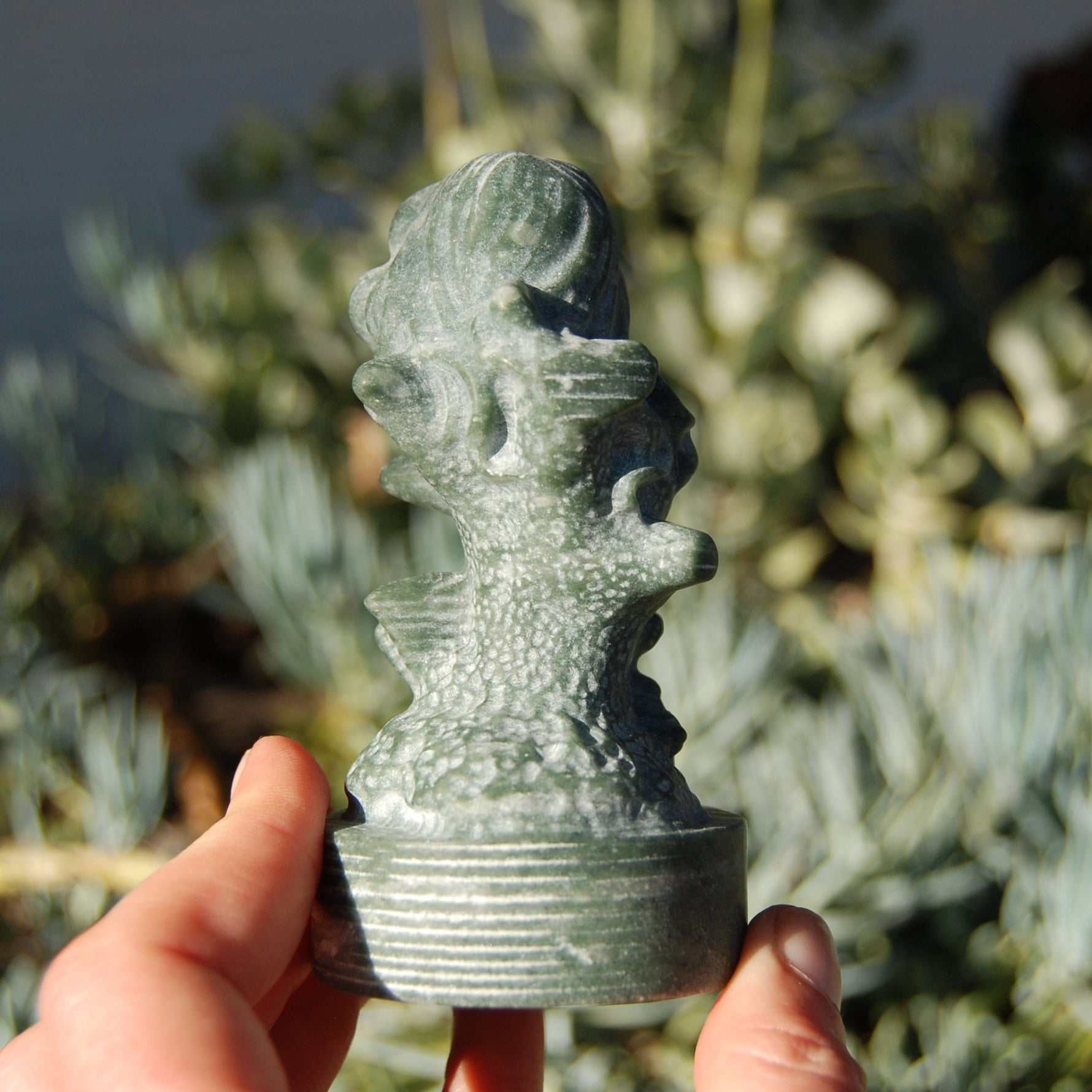 Lushan Jade Sleeping Mermaid Crystal Carving