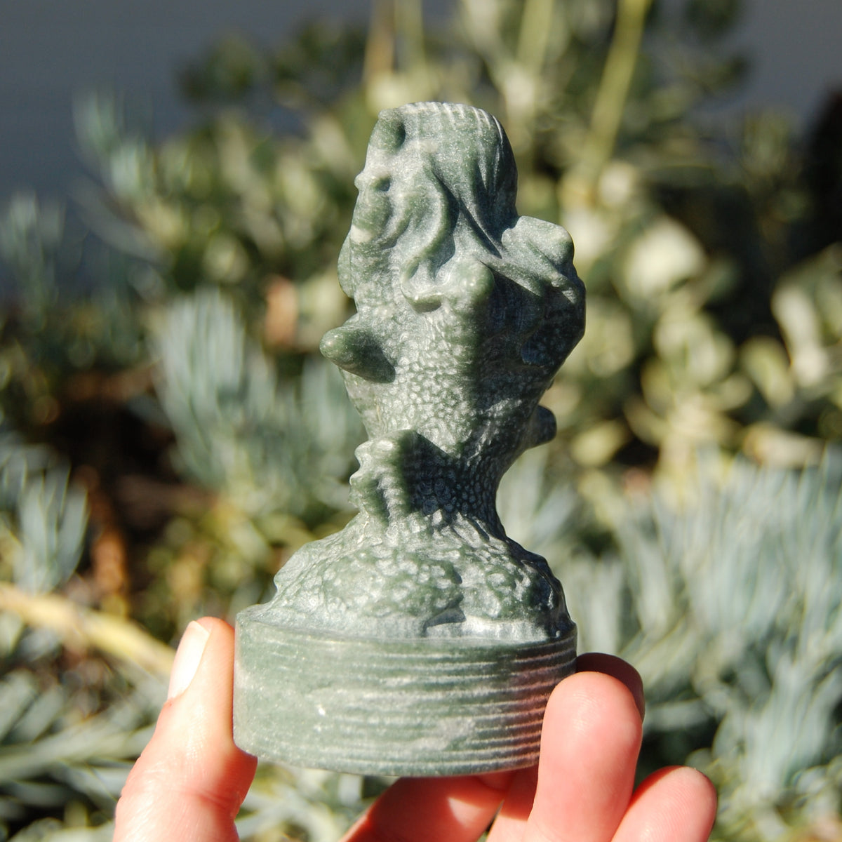 Lushan Jade Sleeping Mermaid Crystal Carving