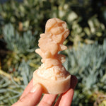 Orange Aventurine Sleeping Mermaid Crystal Carving