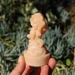 Orange Aventurine Sleeping Mermaid Crystal Carving
