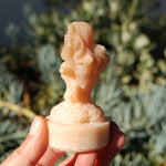 Orange Aventurine Sleeping Mermaid Crystal Carving