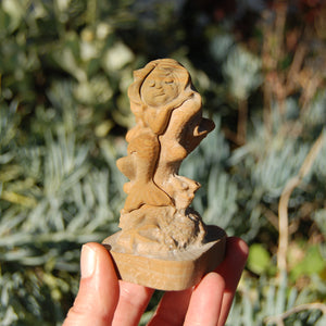 Songhua Stone Sleeping Mermaid Crystal Carving