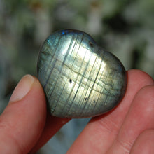 Load image into Gallery viewer, Labradorite Crystal Heart Shaped Palm Stone

