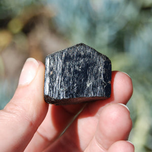 Terminated Black Tourmaline Crystal Points, Natural Termination, Medium