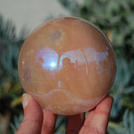 HUGE Aura Star Rose Quartz Crystal Sphere
