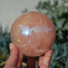 Load image into Gallery viewer, HUGE Aura Star Rose Quartz Crystal Sphere
