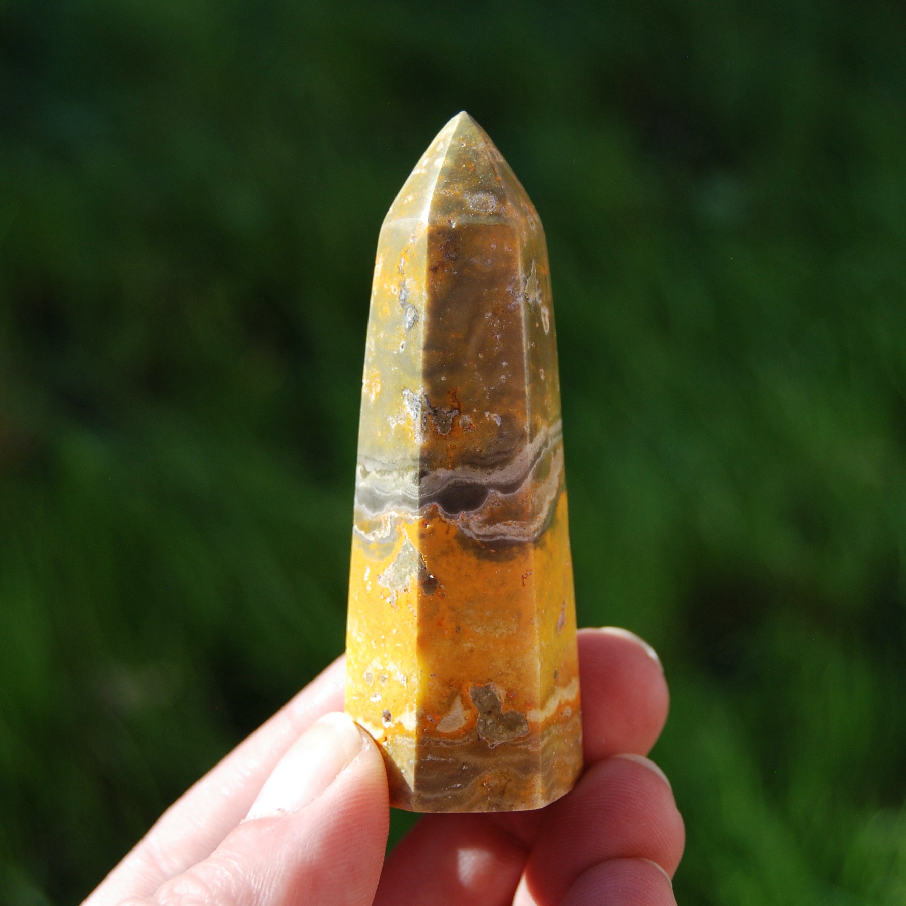 Bumblebee Jasper Tower Healing Crystals
