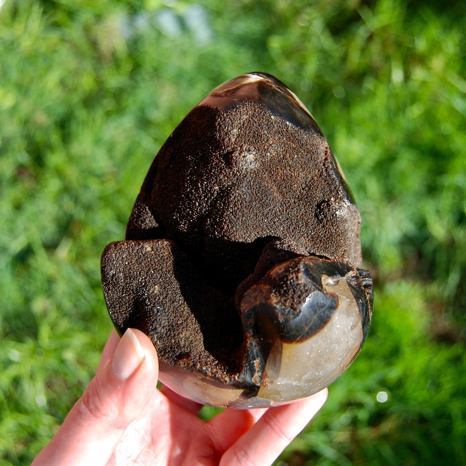 Septarian Dragon Egg Geode Crystal
