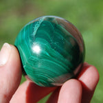 Natural Malachite Crystal Sphere