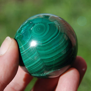 Natural Malachite Crystal Sphere