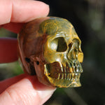 Ocean Jasper Carved Crystal Skull Realistic Gemstone Carving