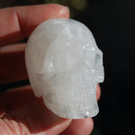 Clear Quartz Crystal Skull Realistic Carving