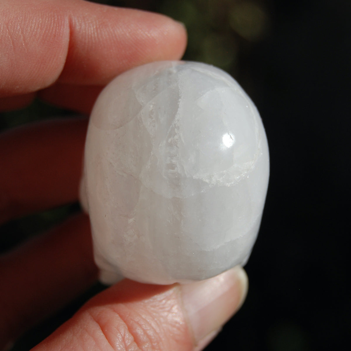 Clear Quartz Crystal Skull Realistic Carving