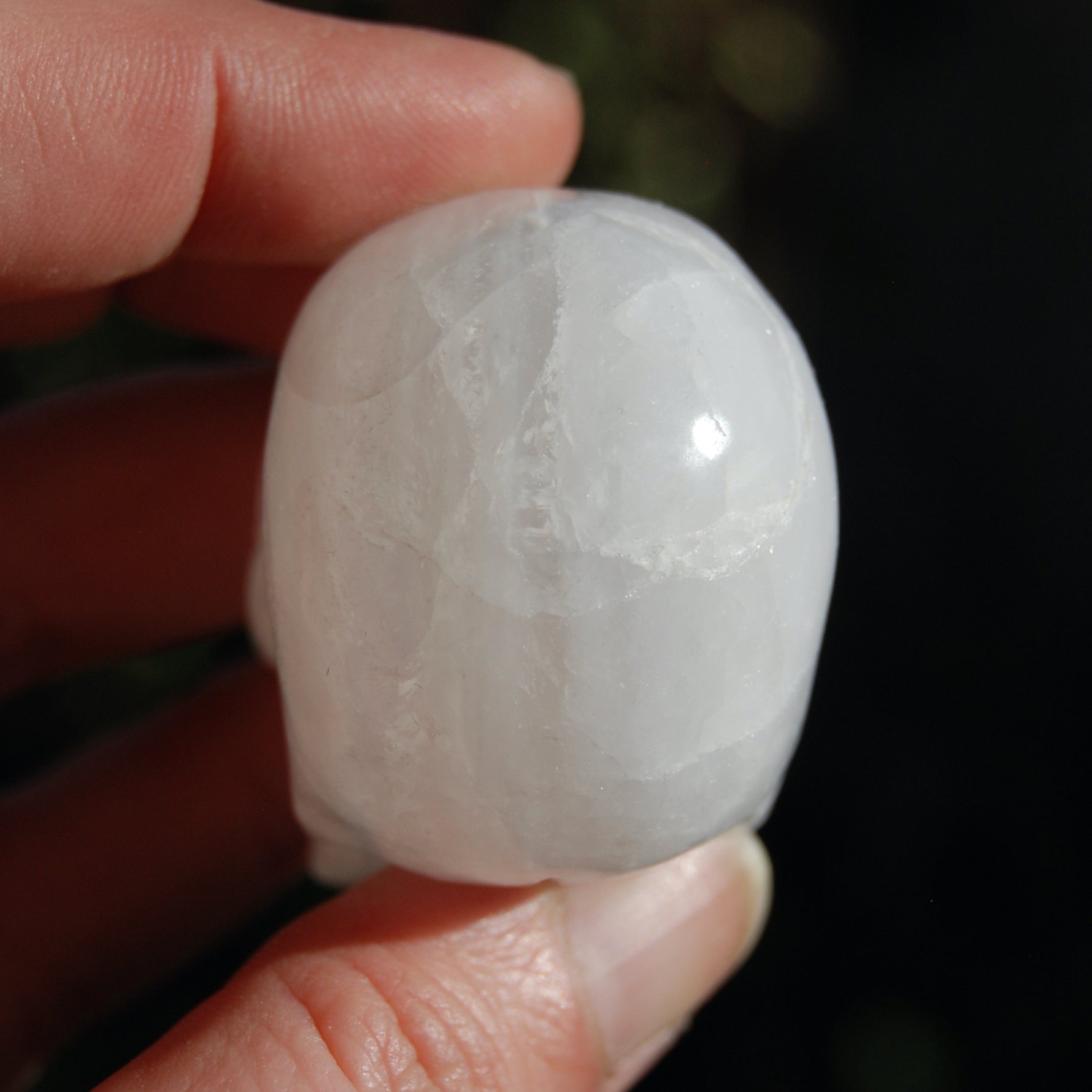 Clear Quartz Crystal Skull Realistic Carving
