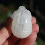 Clear Quartz Crystal Skull Realistic Carving