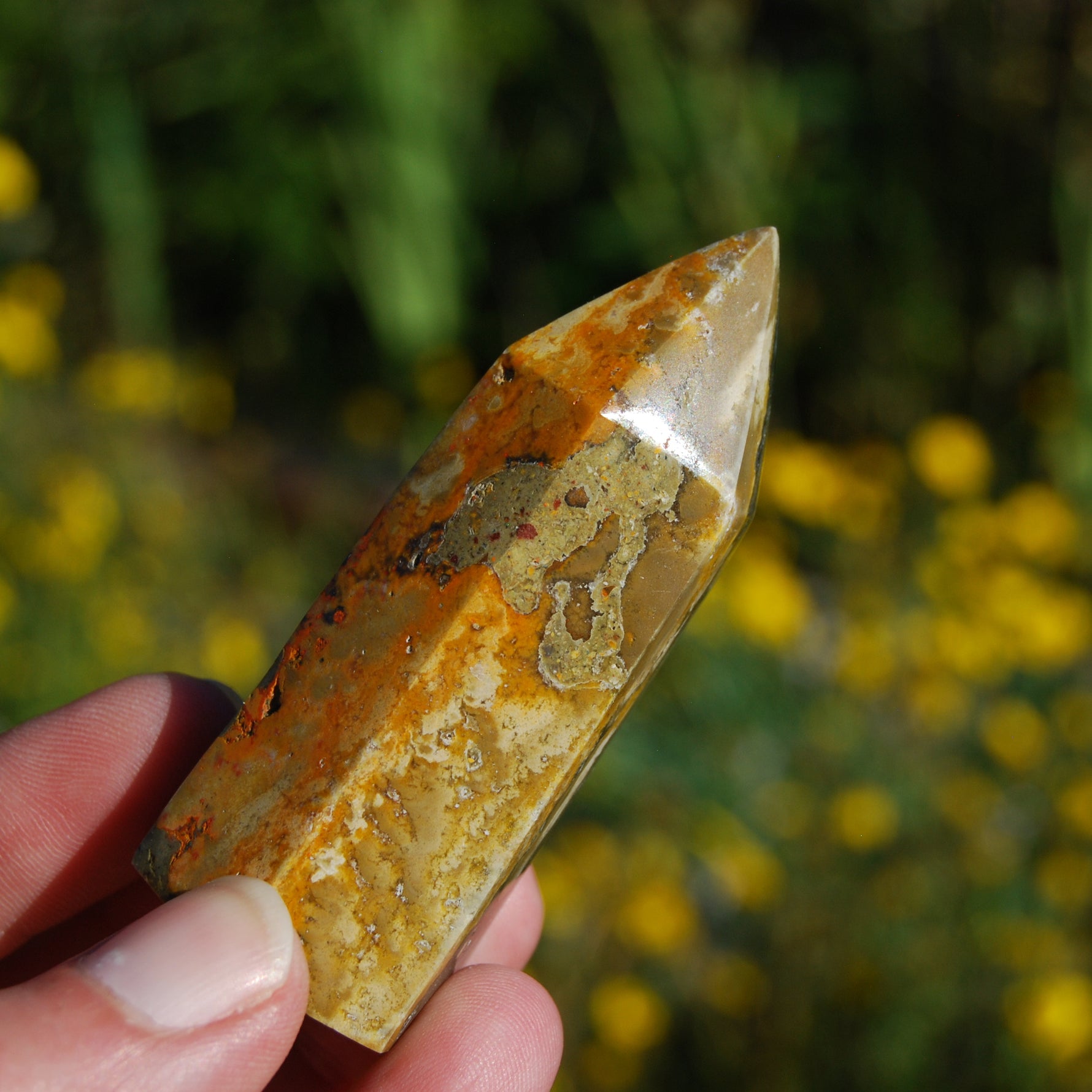 Bumblebee Jasper Tower Healing Crystals 71g 2.75"