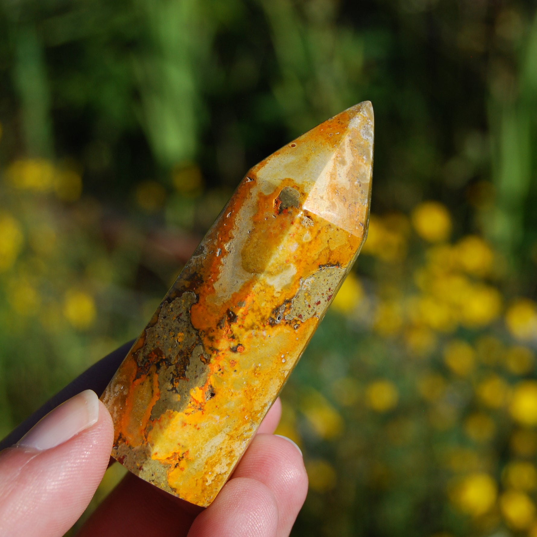 Bumblebee Jasper Tower Healing Crystals 71g 2.75"
