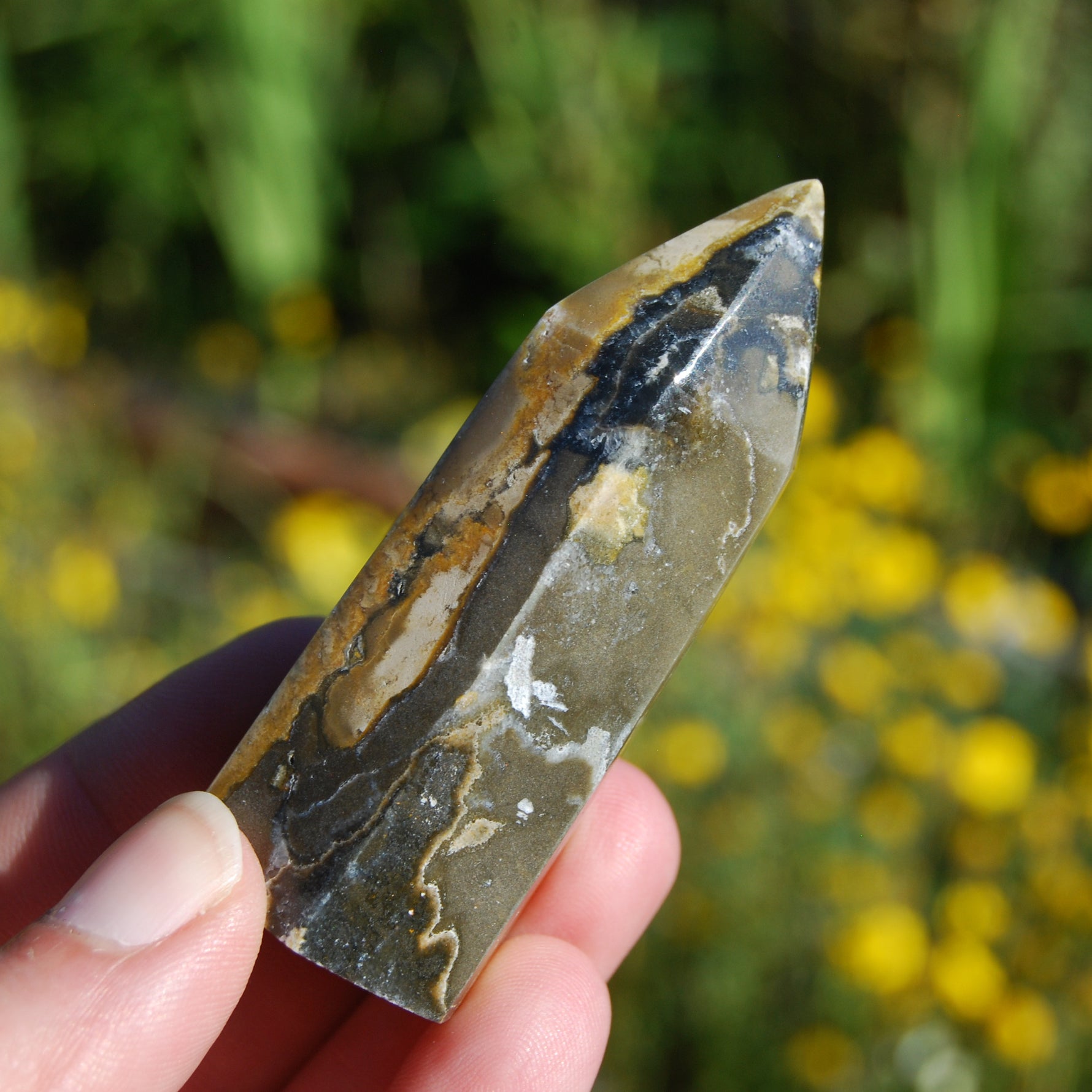 Bumblebee Jasper Tower Healing Crystals 71g 2.75"