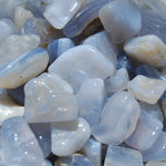Blue Lace Agate Crystal Tumbled Stones