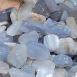 Blue Lace Agate Crystal Tumbled Stones
