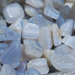 Blue Lace Agate Crystal Tumbled Stones